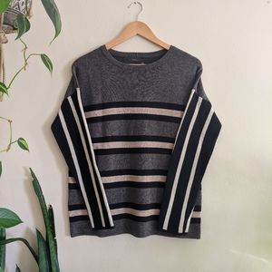 THML | Anthropologie | Thick Striped Sweater